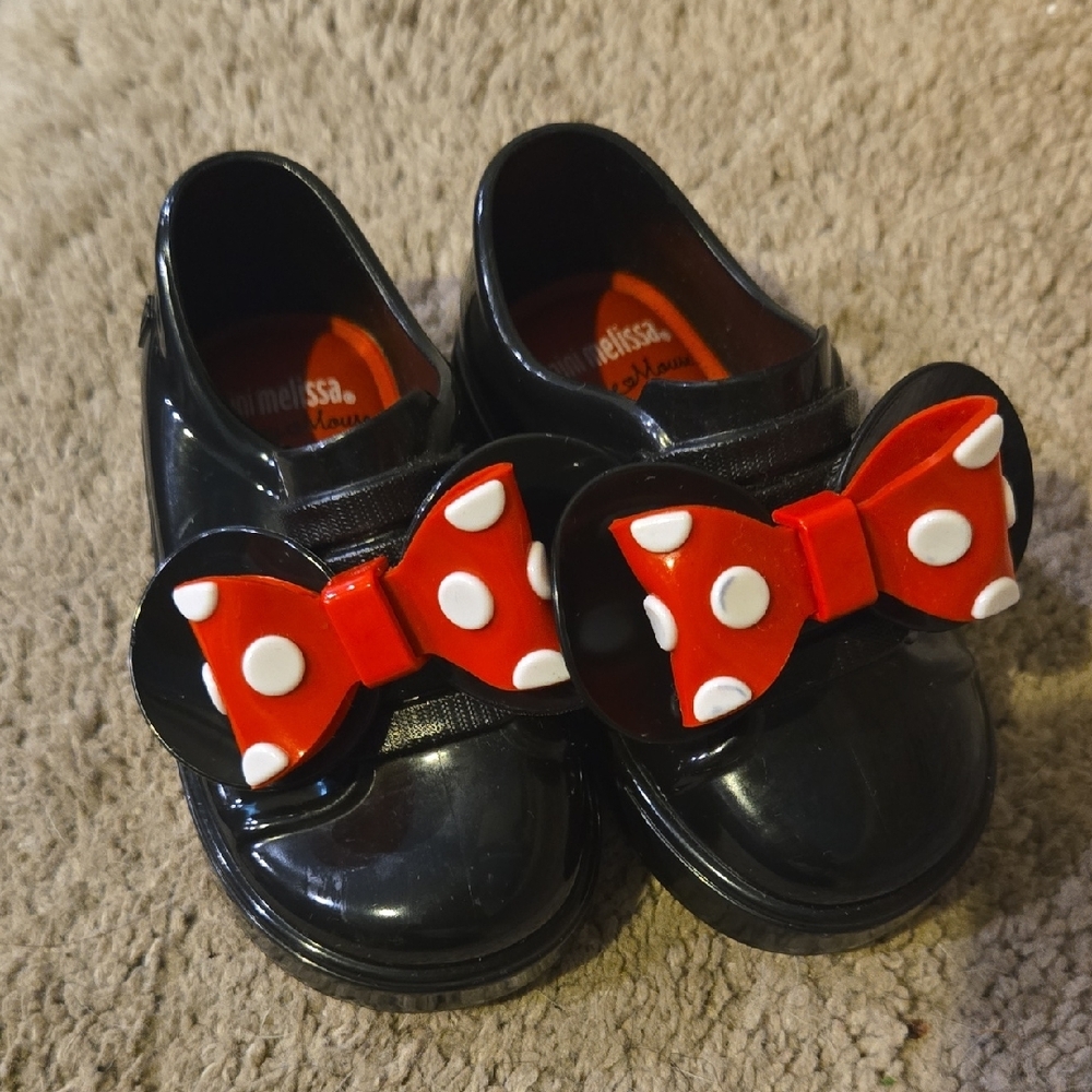 Melissa Black and Red Polka Dot Dress Shoes